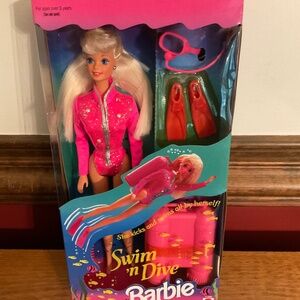 Swim ‘n Dive Barbie, NEW in box, vintage 1993
